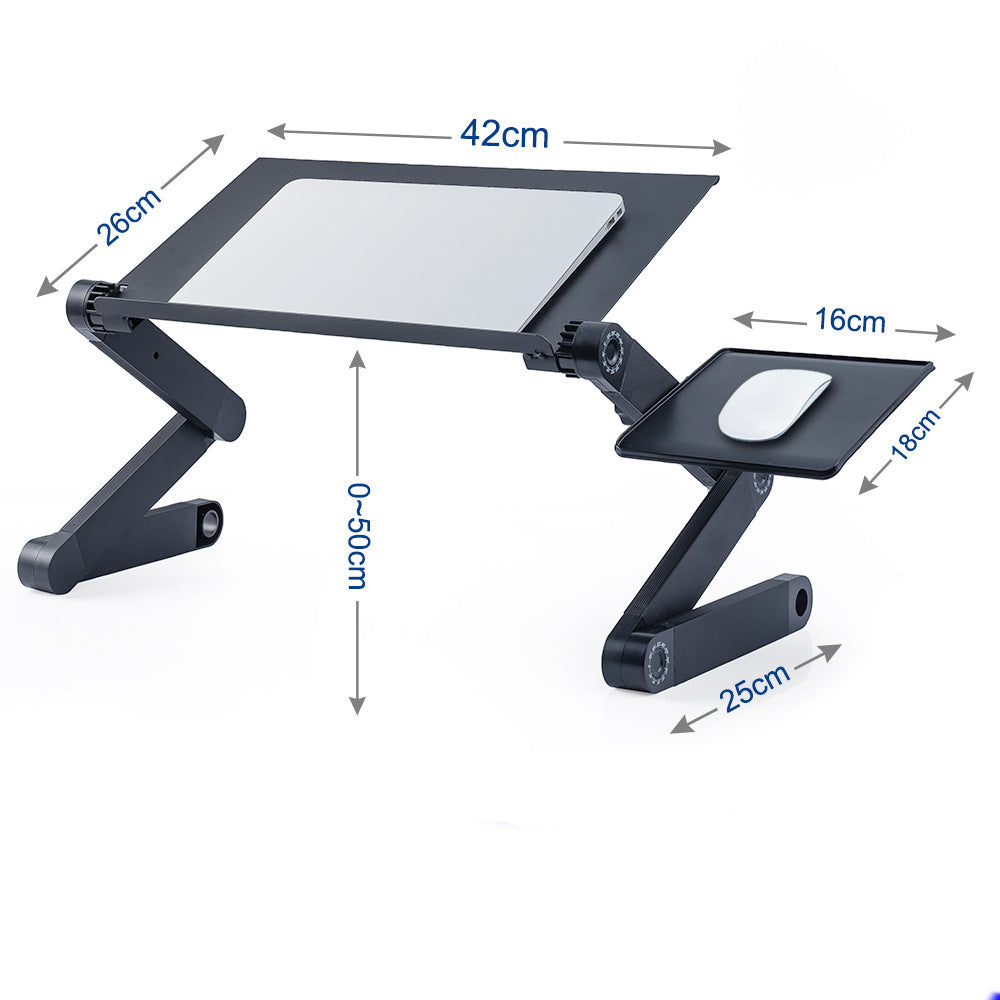 Table pliante pour ordinateur portable en alliage d'aluminium