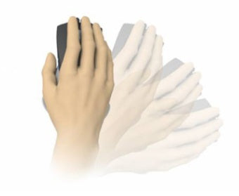 Tapis de souris ergonomique en silicone antidérapant et profilé