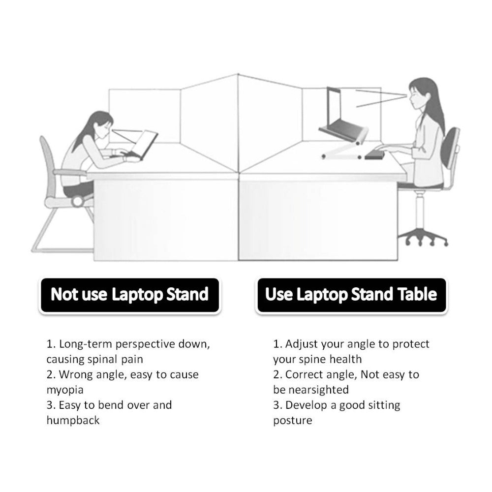 Support pliable pour ordinateur portable et tablette ergonomique
