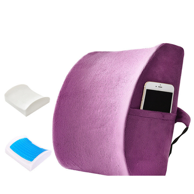 Oreiller lombaire en mousse à mémoire de forme et gel pour le bureau