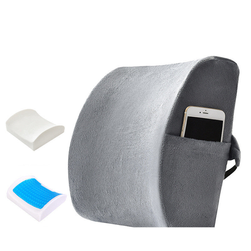 Oreiller lombaire en mousse à mémoire de forme et gel pour le bureau