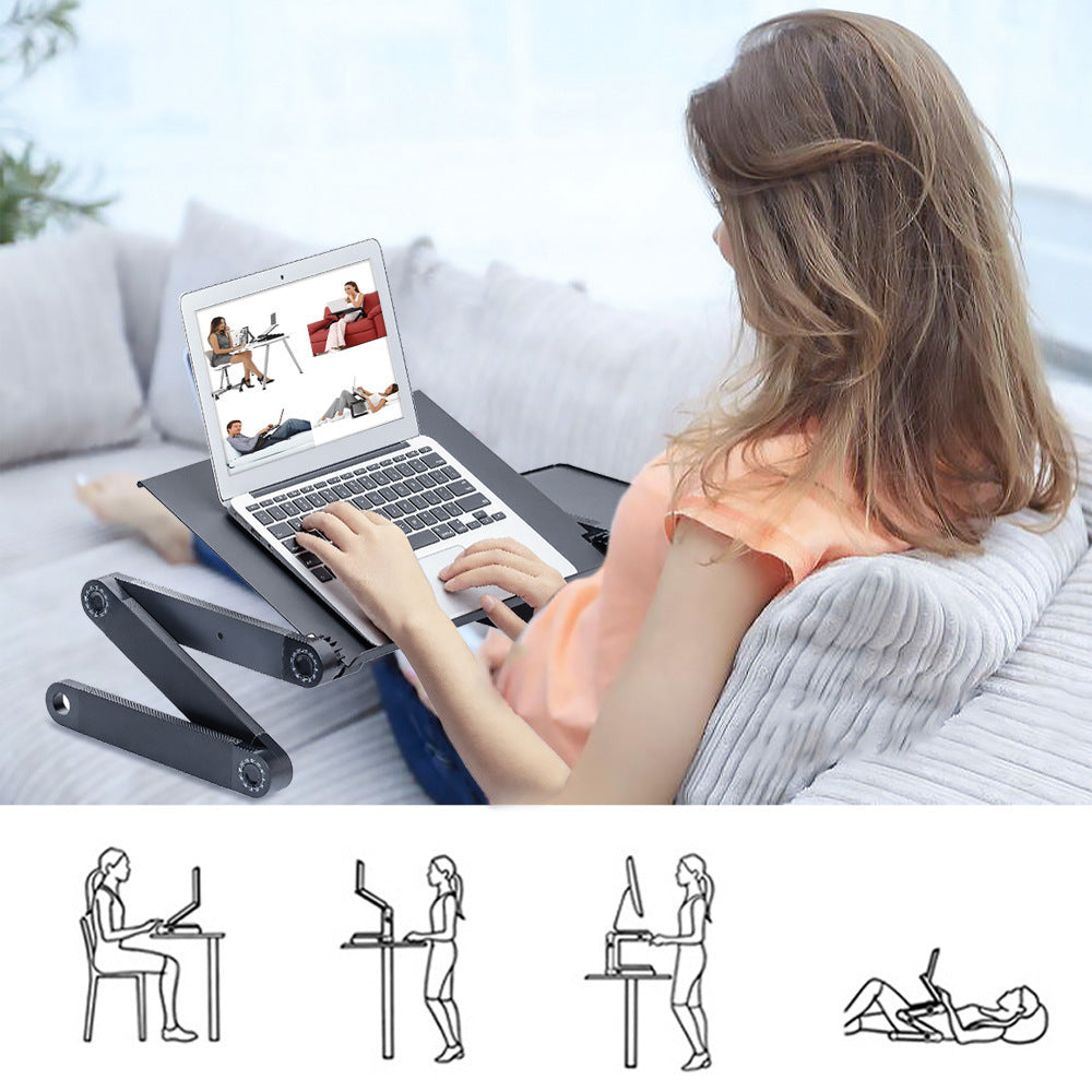 Table pliante pour ordinateur portable en alliage d'aluminium