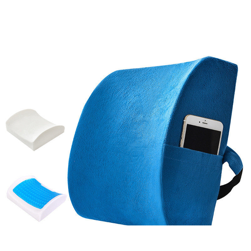 Oreiller lombaire en mousse à mémoire de forme et gel pour le bureau