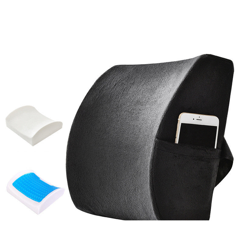 Oreiller lombaire en mousse à mémoire de forme et gel pour le bureau