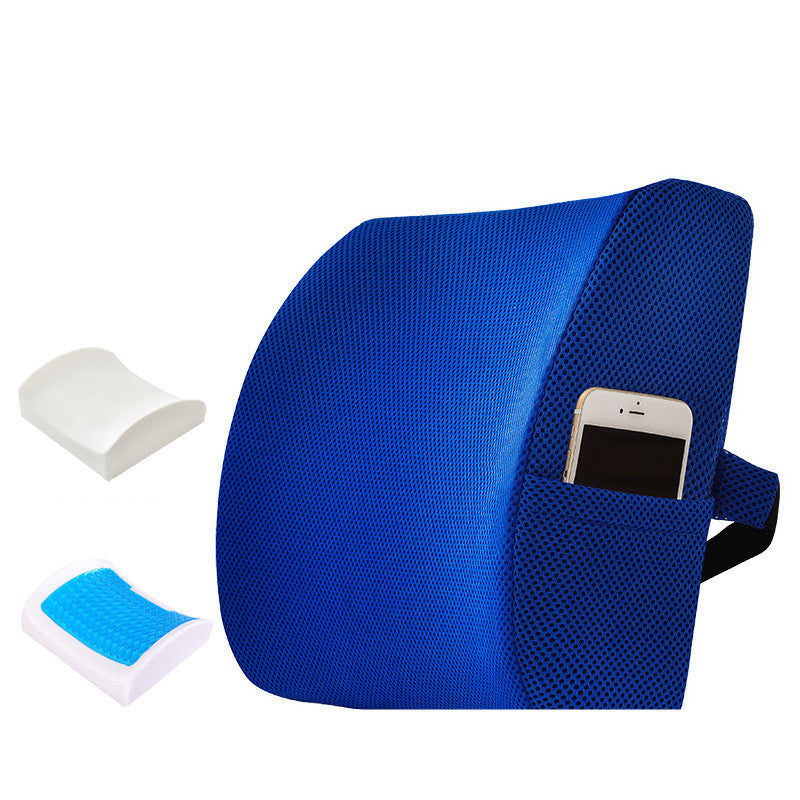 Oreiller lombaire en mousse à mémoire de forme et gel pour le bureau