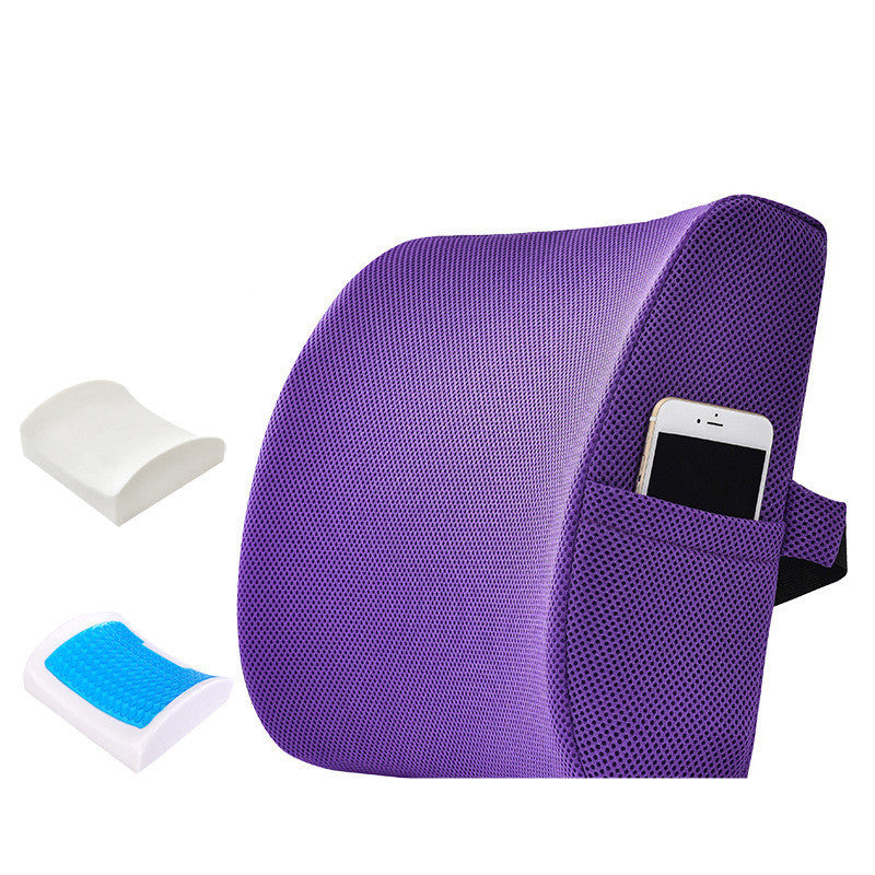 Oreiller lombaire en mousse à mémoire de forme et gel pour le bureau