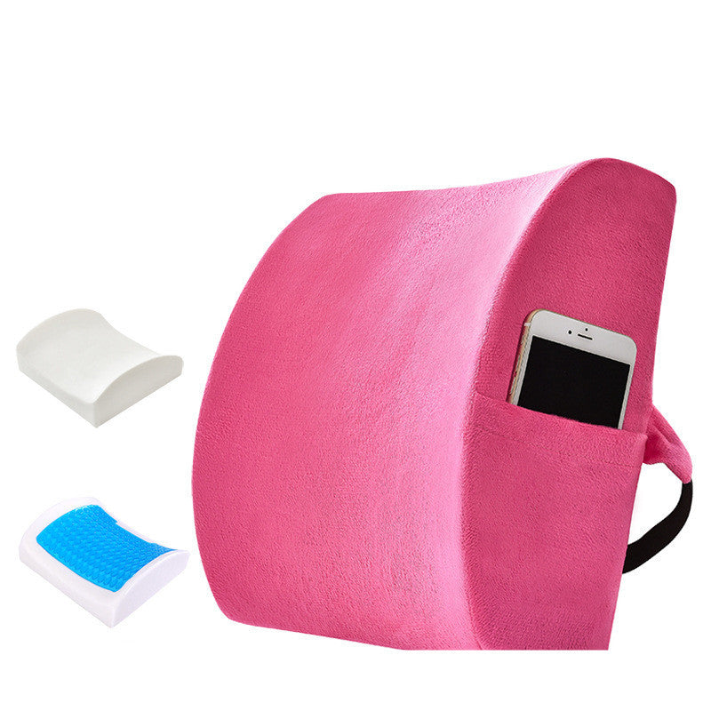 Oreiller lombaire en mousse à mémoire de forme et gel pour le bureau
