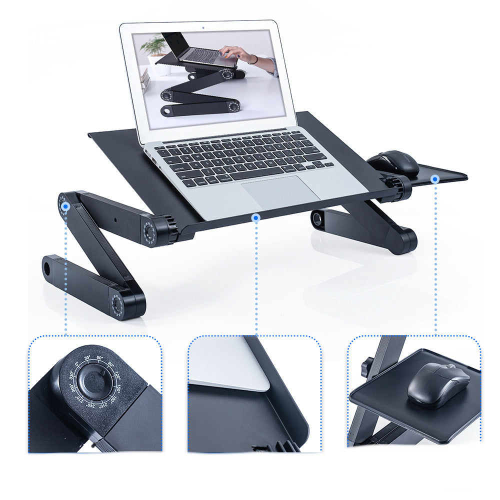 Table pliante pour ordinateur portable en alliage d'aluminium