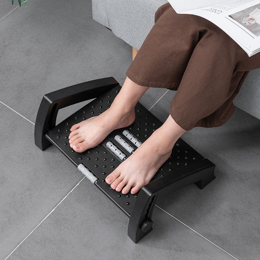 Repose-pieds en plastique pour réglage du massage