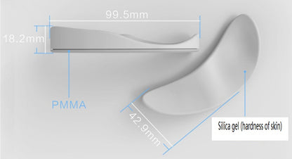 Tapis de souris ergonomique en silicone antidérapant et profilé