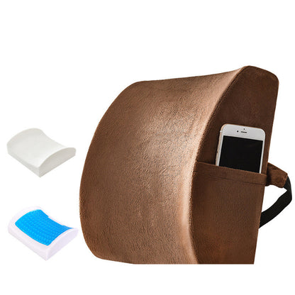 Oreiller lombaire en mousse à mémoire de forme et gel pour le bureau