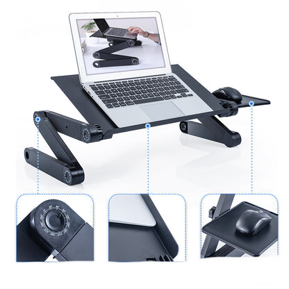 Table pliante pour ordinateur portable en alliage d'aluminium
